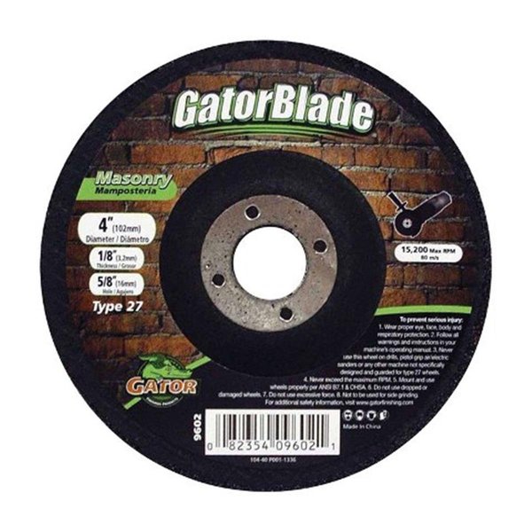 Gator Grit 9602 4 x 012 x 064 in Masonry Wheel 6406755